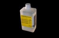 A bottle of ethanol alcohol, a substance used in research.